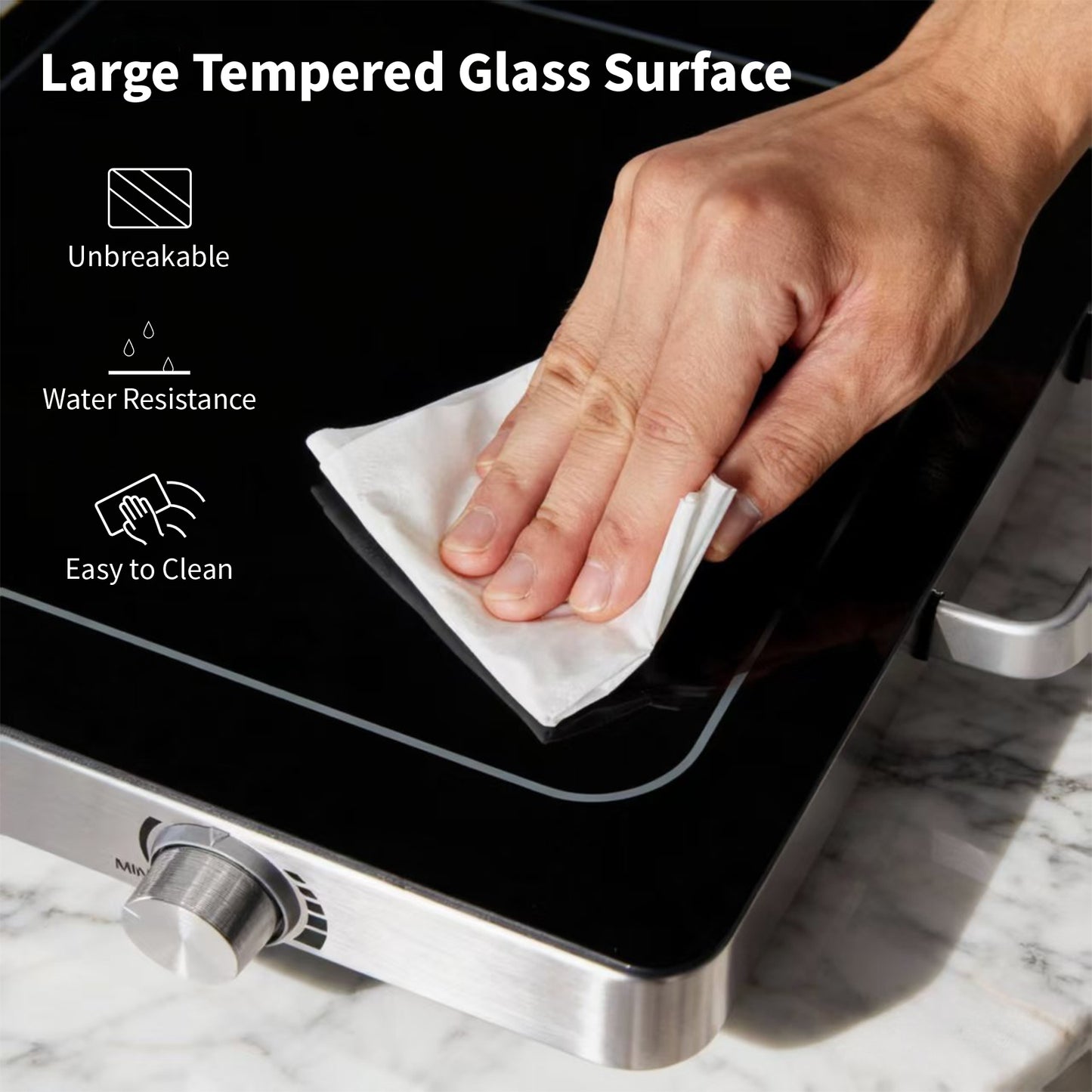 Electric Food Warming Tray with Adjustable Temperature - 22in
