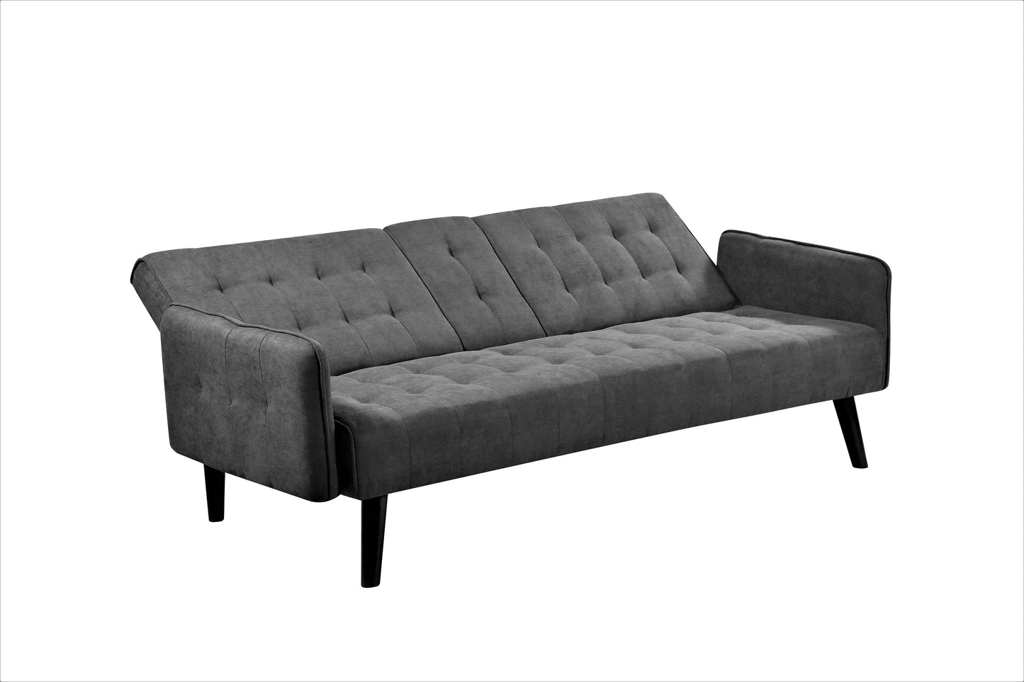 72 Sleeper Sofa Bed - Convertible Folding Backrest To Full With Cup