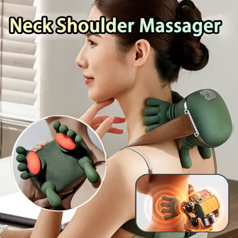 Electric Neck And Shoulder Muscle Massager Wireless Back Kneading