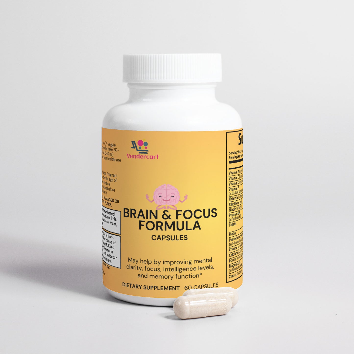 Nootropic Brain & Focus Supplement - Cognitive Support Formula