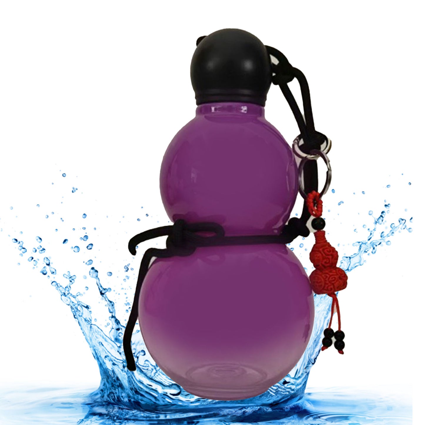 Gourd Style Insulated Water Bottle - 800ml Purple