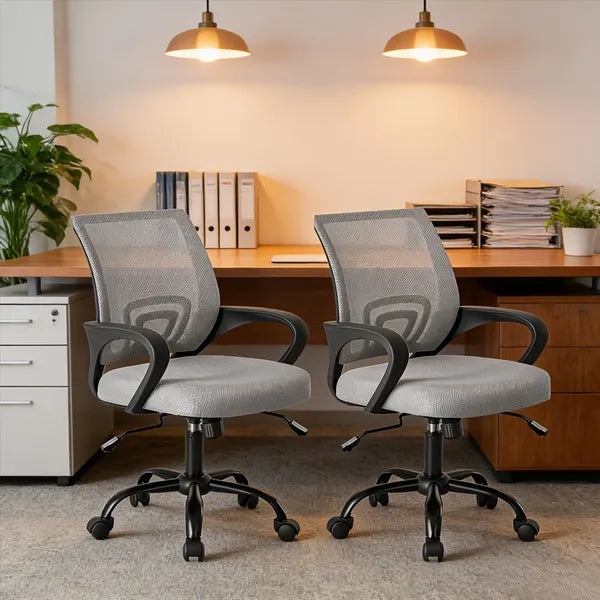 Ergonomic Office Gaming Chair with Lumbar Support - Adjustable Height