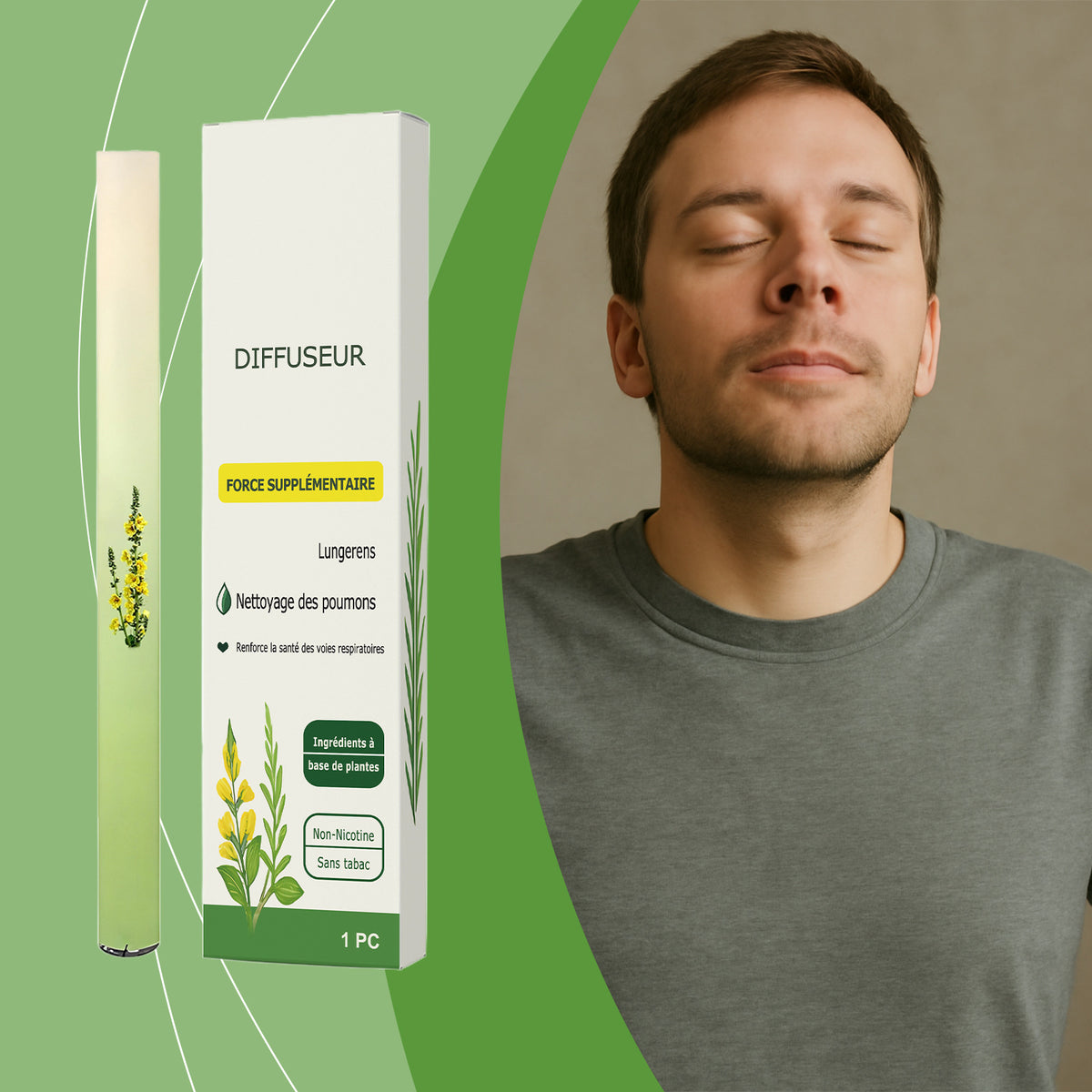 Herbal Inhaler Stick - Nasal Congestion & Breath Relief