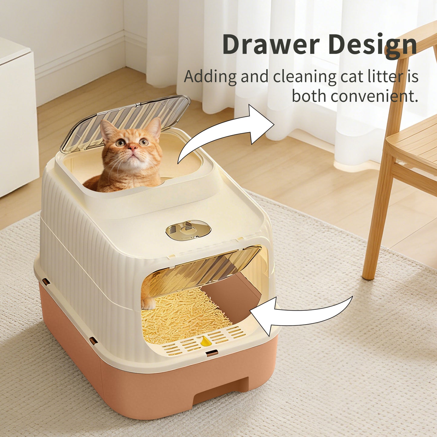 Cruiser Litter Box - Self Pickup Pet Furniture for Cats and Small Animals