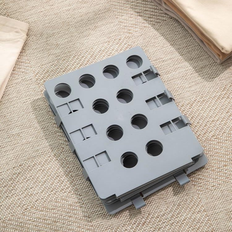 Garment Storage Foldable Wardrobe Organizer with Partition - Gray
