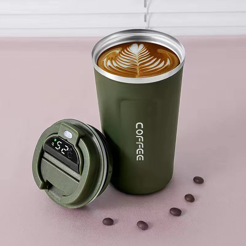 Insulated Stainless Steel Cup with Digital Temperature Display 510ml