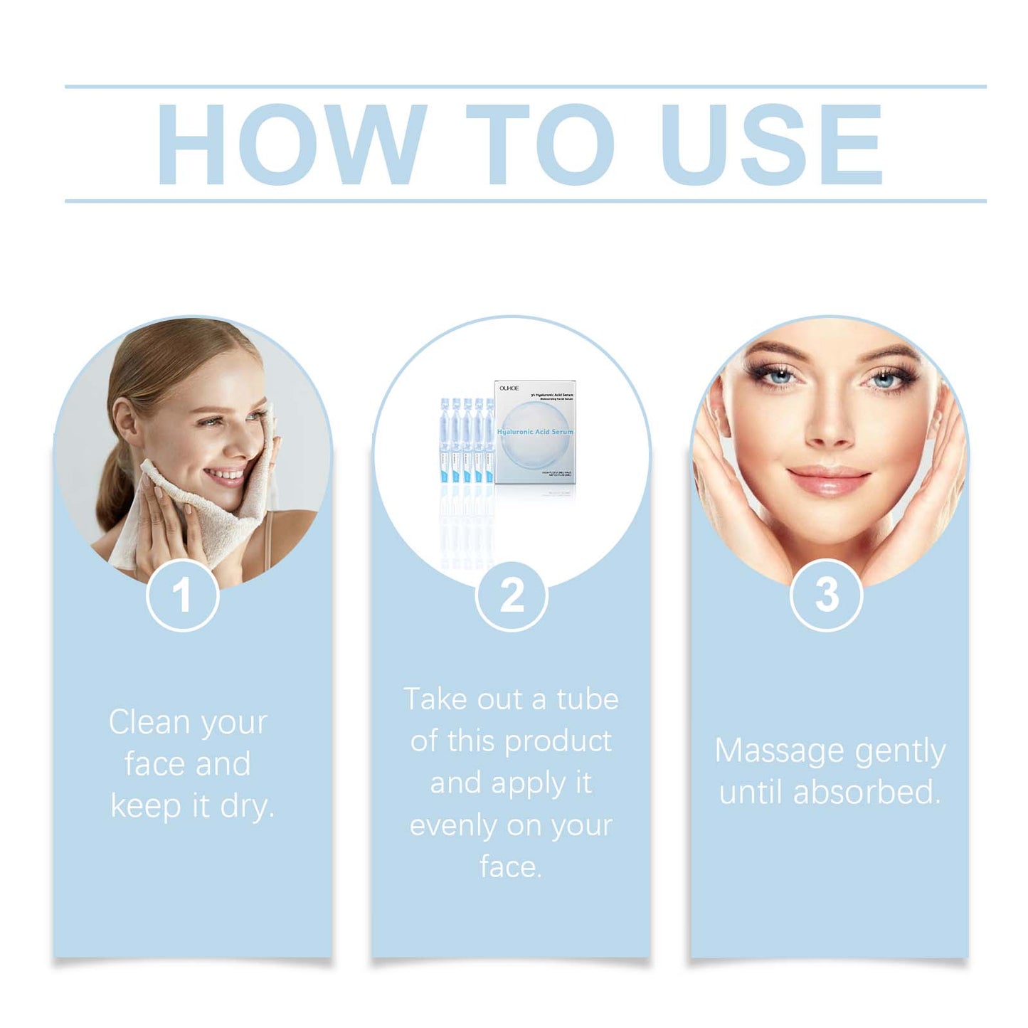 Hyaluronic Acid Hydrating Facial Serum - Disposable Moisturizing Essence