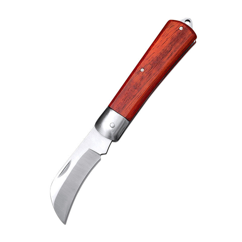 Stainless Steel Grafting Knife Set with Wooden Handles - Garden Fruit Tree Pruning Tool