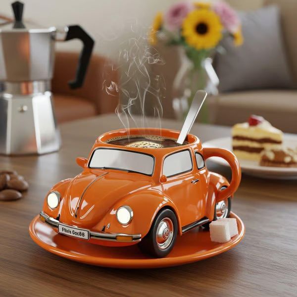 Beetle Shaped Resin Coffee Cup - Unique Gift for Coffee Lovers