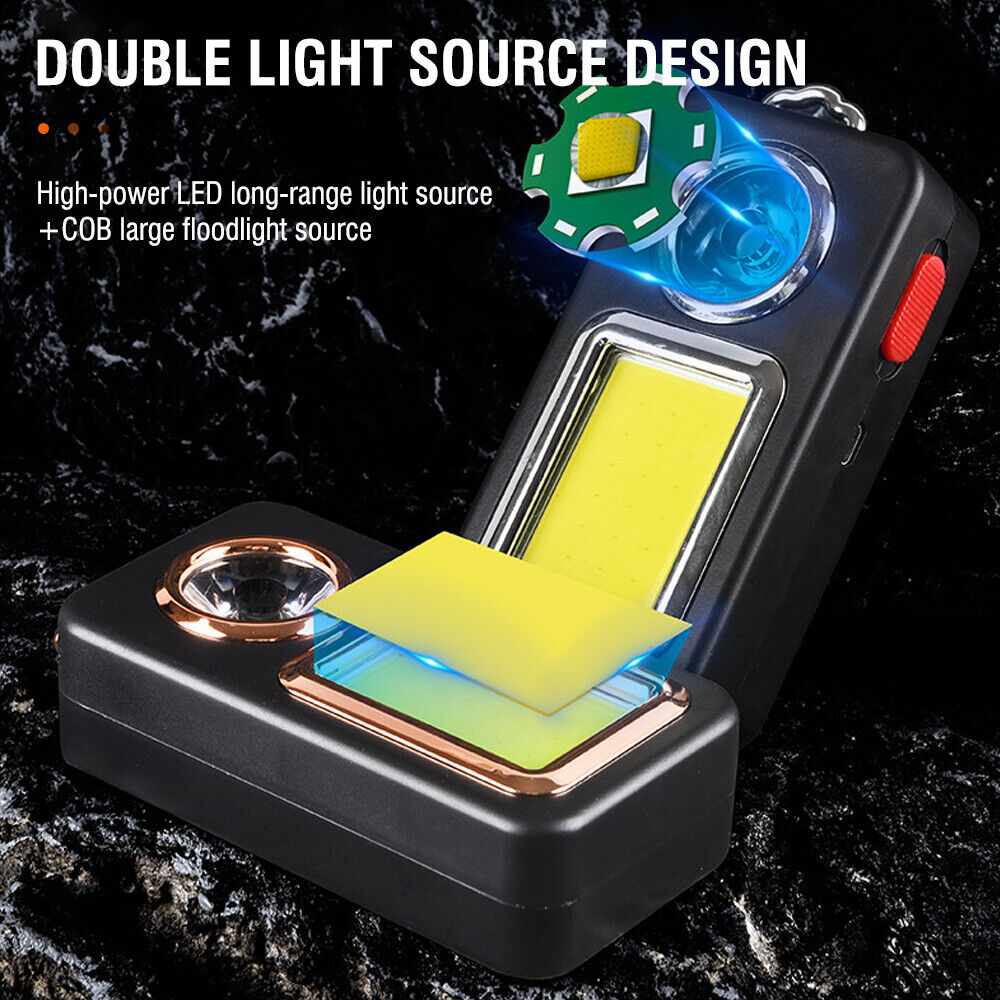 Portable Solar LED Camping Lantern Rechargeable Hiking Tent Light - Black