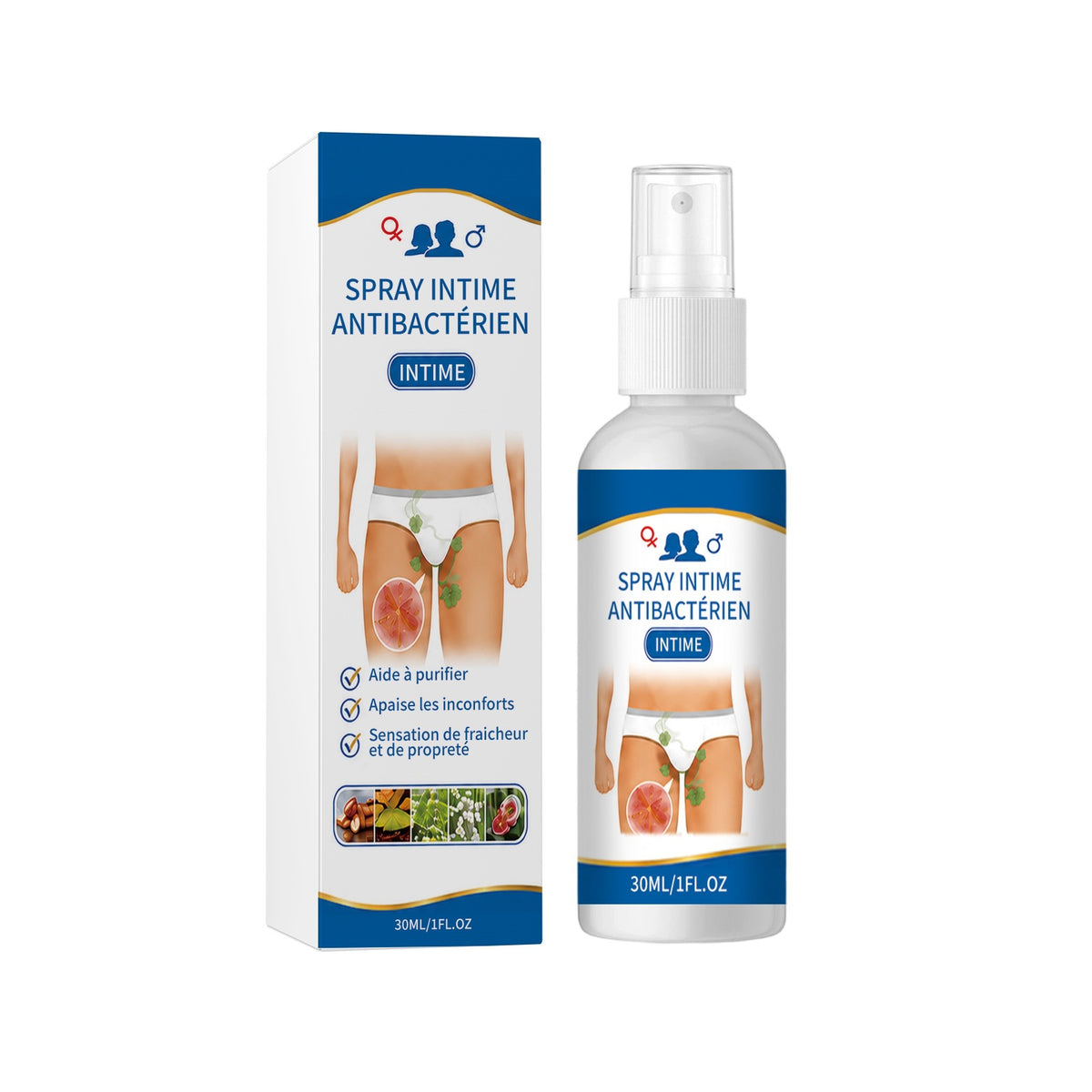 Intimate Care Spray 30ml Natural Feminine Personal Hygiene Freshener