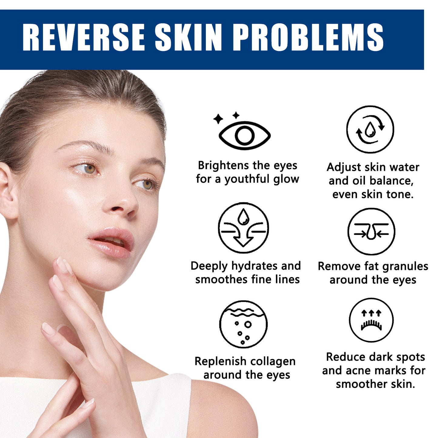 Collagen Eye Cream for Dark Circles - Moisturizing & Firming Skin Care