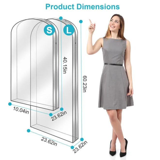 5-piece Set Of Hanging Clothes In A Bag Dustproof And Waterproof