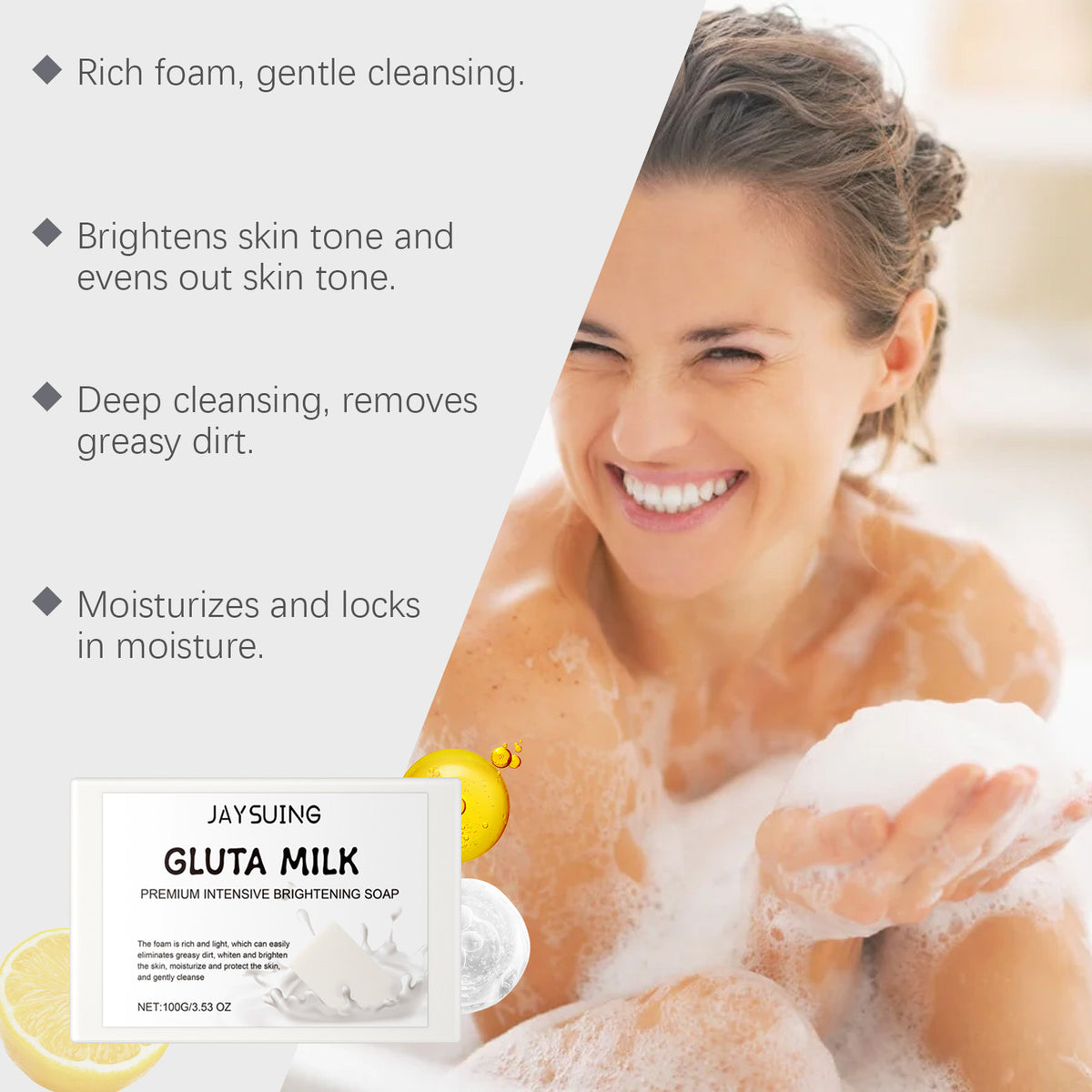 Milk Body Cleaning Soap Gentle Nourishing