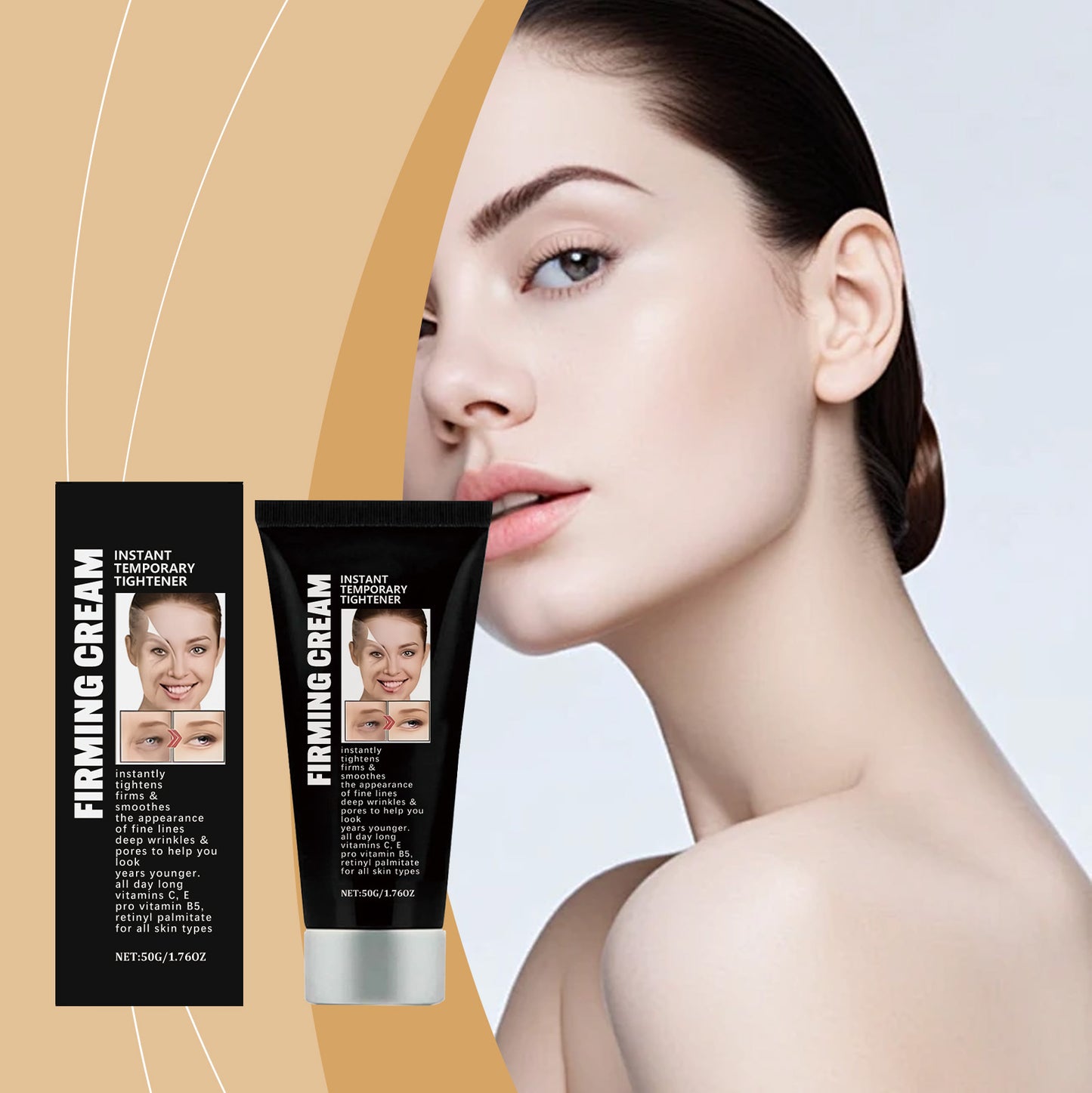 Vitamin B5 & Retinol Firming Face Cream - Moisturizing Facial Care 50g
