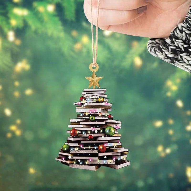Christmas Tree Ornament Pendant Acrylic Holiday Decoration