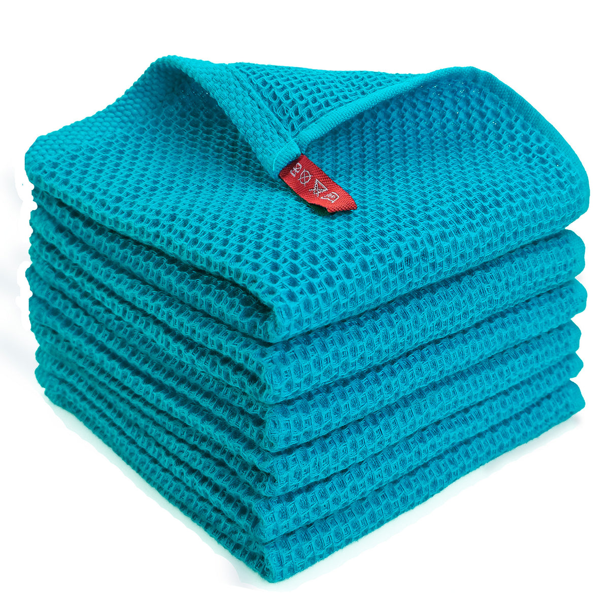 Cotton Honeycomb Dishcloths - Absorbent Thickened Kitchen Cleaning Cloths Set
