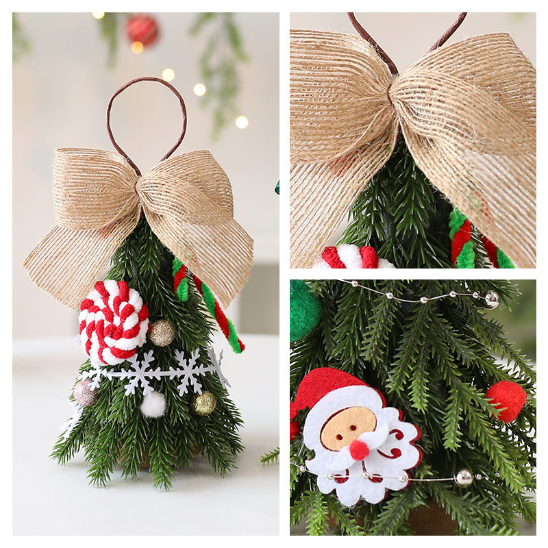 Mini Christmas Tree Ornaments Set - Holiday Decorations for Home & Party, 21cm