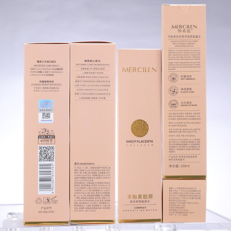 Collagen & Sheep Placenta Facial Toner - Hydrating Anti-Aging Skin Care 100ml