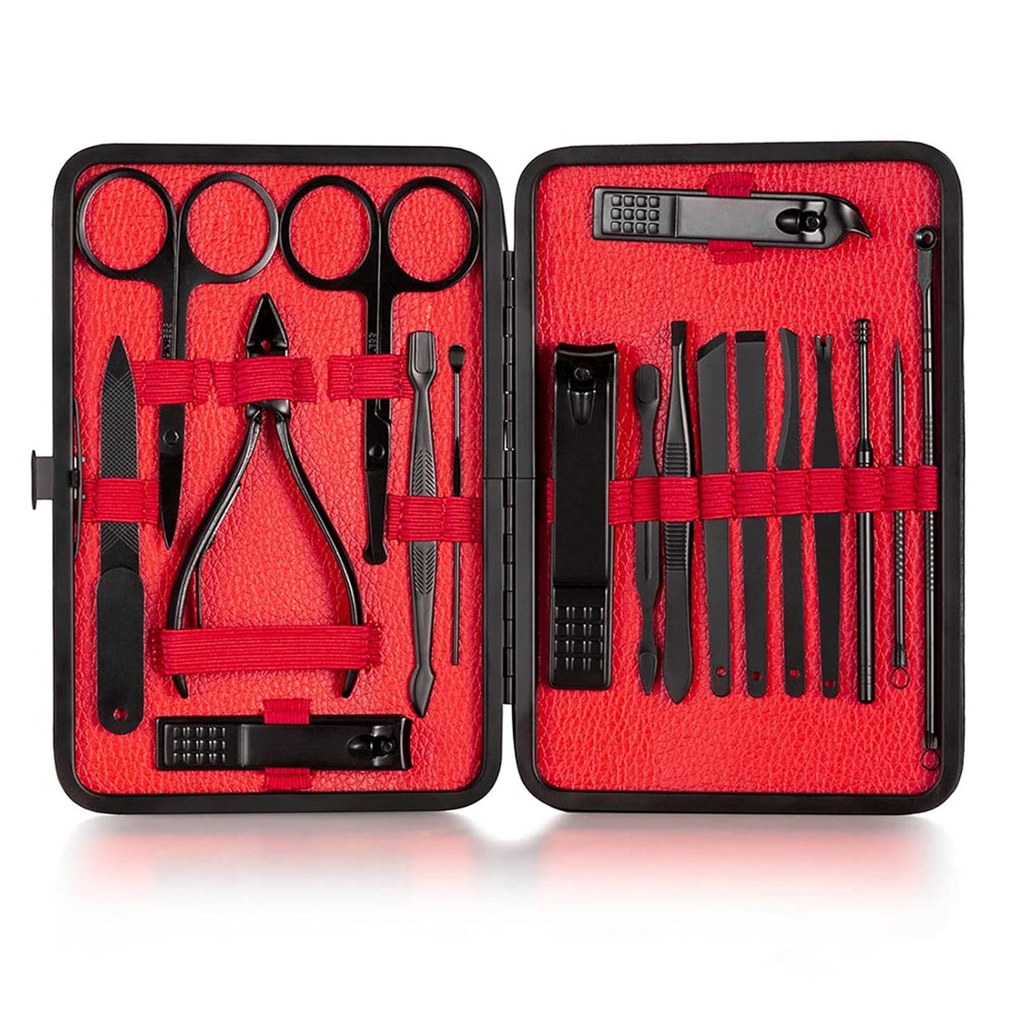 18-Piece Nail Clipper Set Manicure Pedicure Tool Kit with Professional Nail Clippers