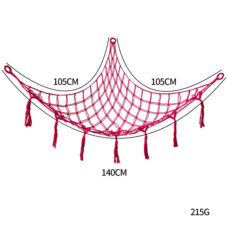 Large Stuffed Animal Storage Hammock - Kids Corner Hanging Toy Organizer Net
