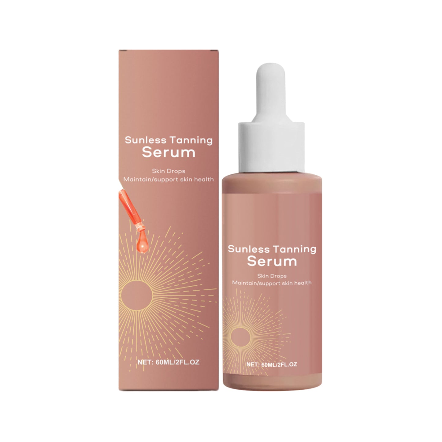 Herbal Sun-Free Tanning Essence - 60ml Moisturizing Body Glow Serum
