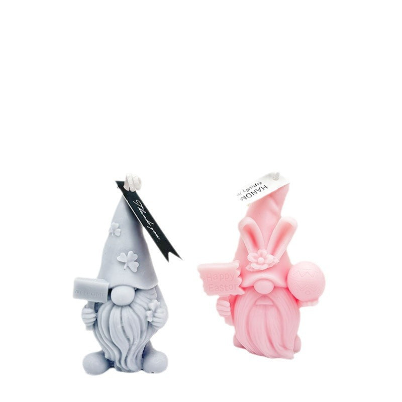 Easter Egg Candle Silicone Mold for Crafts and Decor - Dwarf & Clover Variants