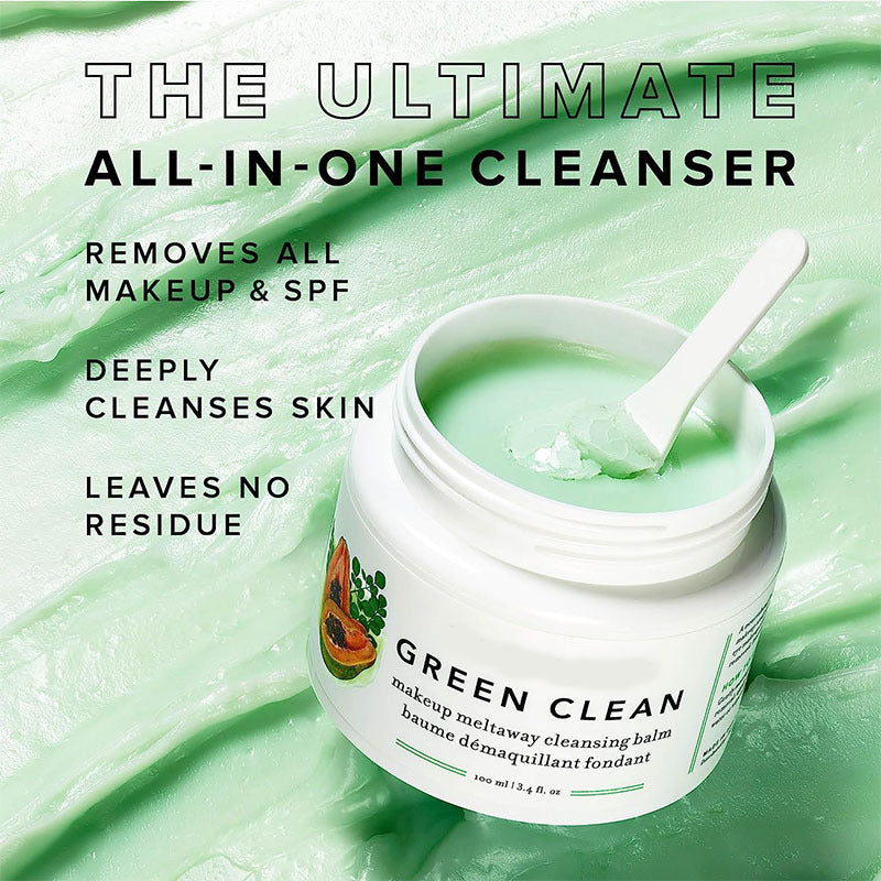 Green Cleansing Cream for All Skin Types - 100ml Facial Cleanser