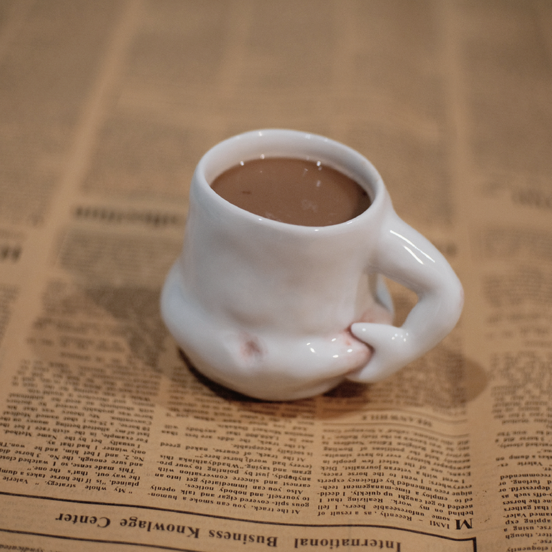 Cute Healing Cup - Porcelain Drinkware for Kitchen & Dining