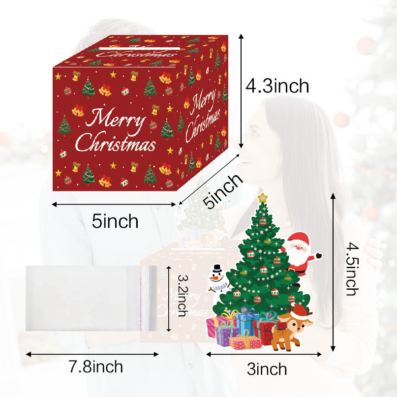 Red Christmas Money Box - Holiday Party Decoration