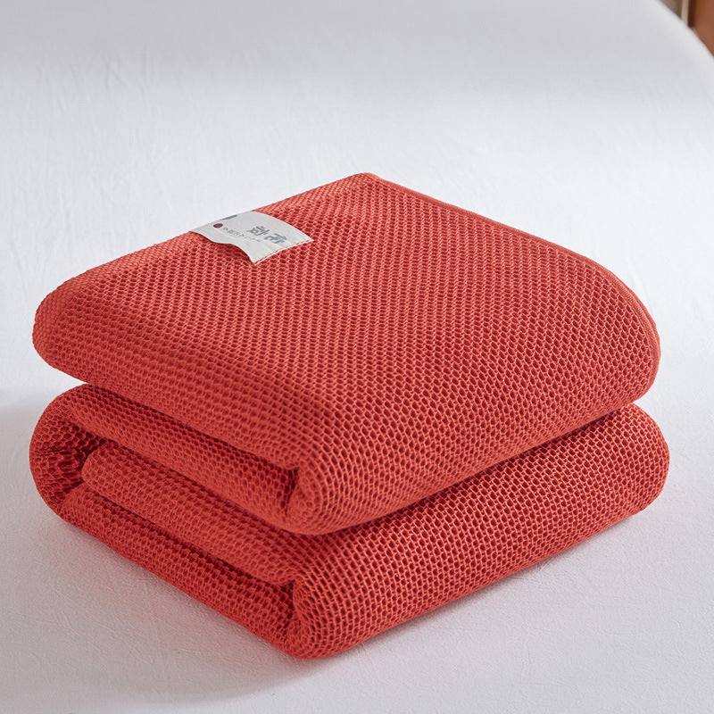 Cotton Honeycomb Towel Quilt - Single & Double Size Home Textiles