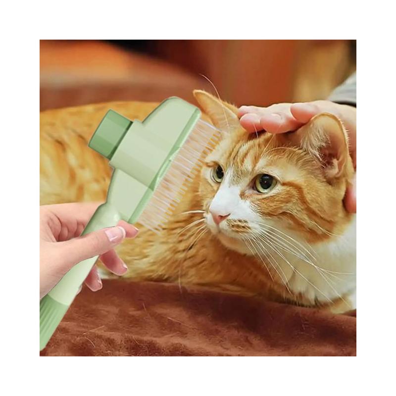 Pet Hair Remover Comb for Long Hair Knot Removal & Grooming - Self-Cleaning Massage Tool