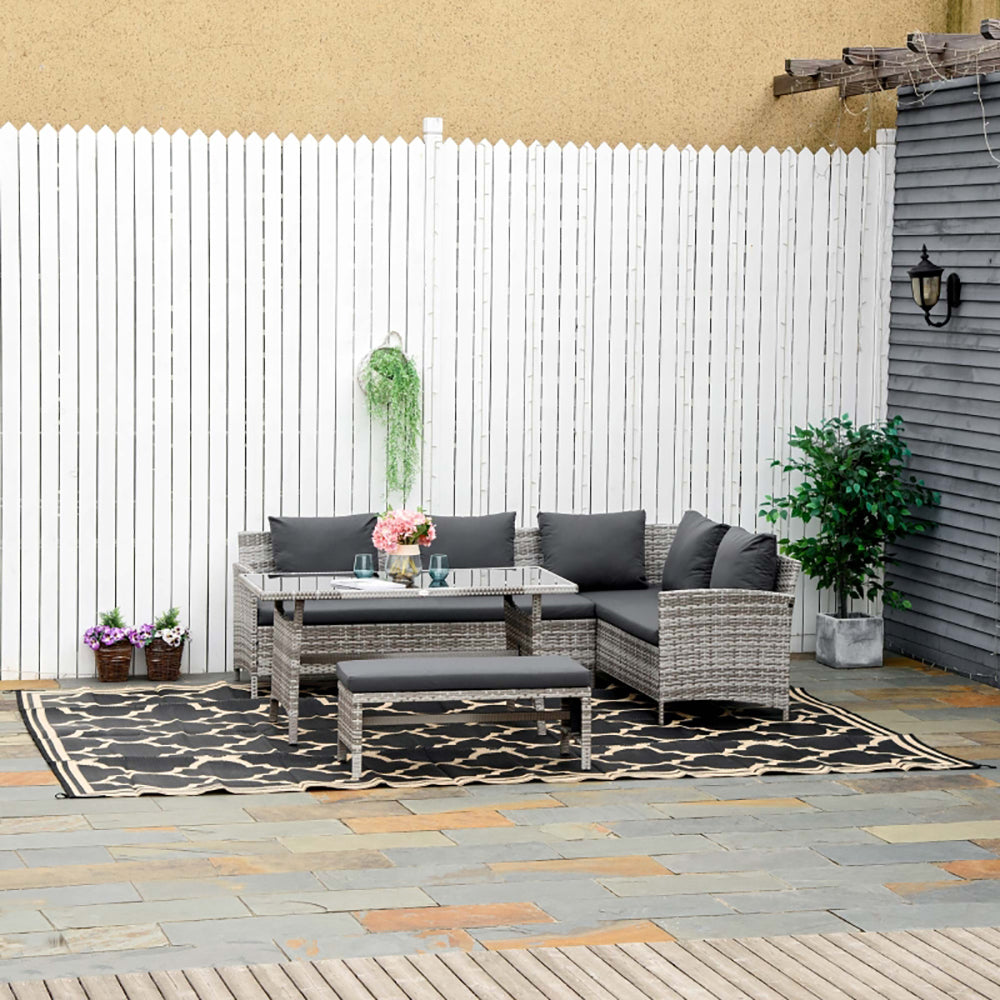 Reversible Waterproof Outdoor Rug for Camping and Patio