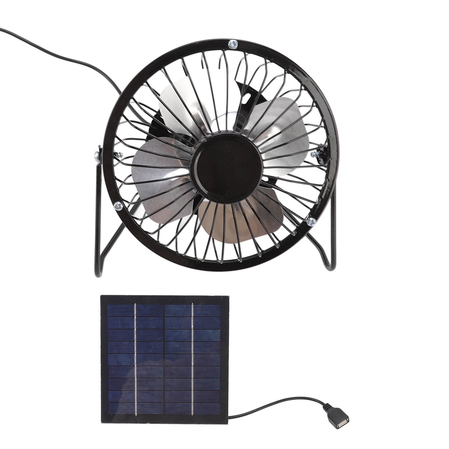 Photovoltaic Solar Panel Set Ventilation System Mini Portable USB