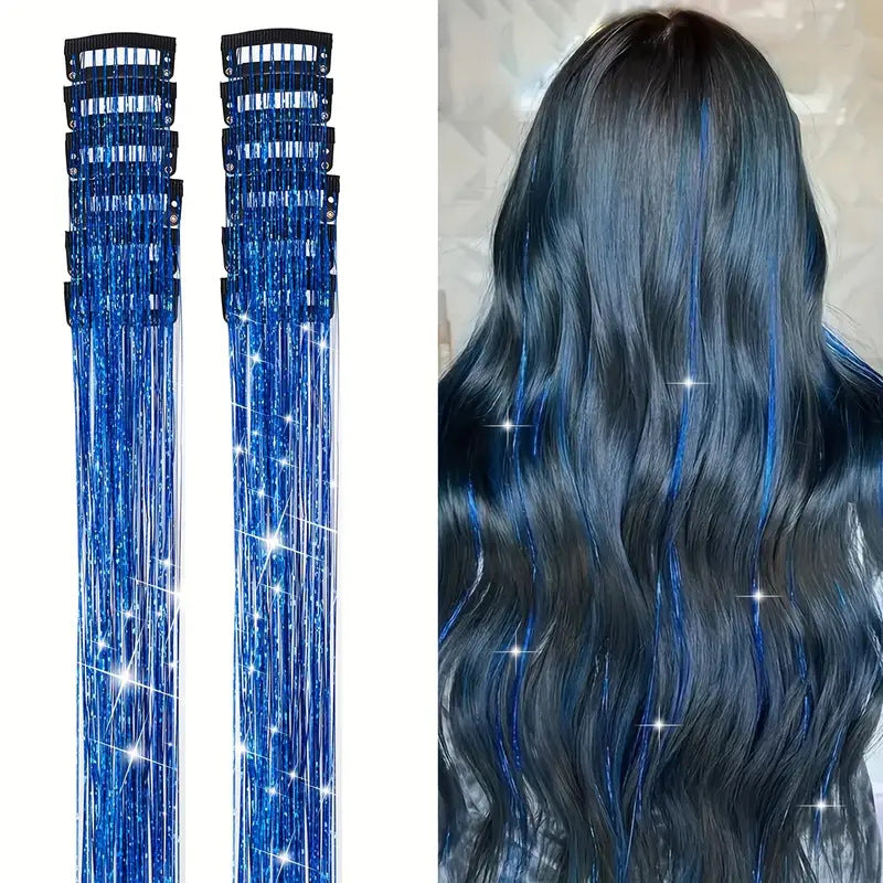 Colorful Seamless Hair Extensions - Multiple Colors