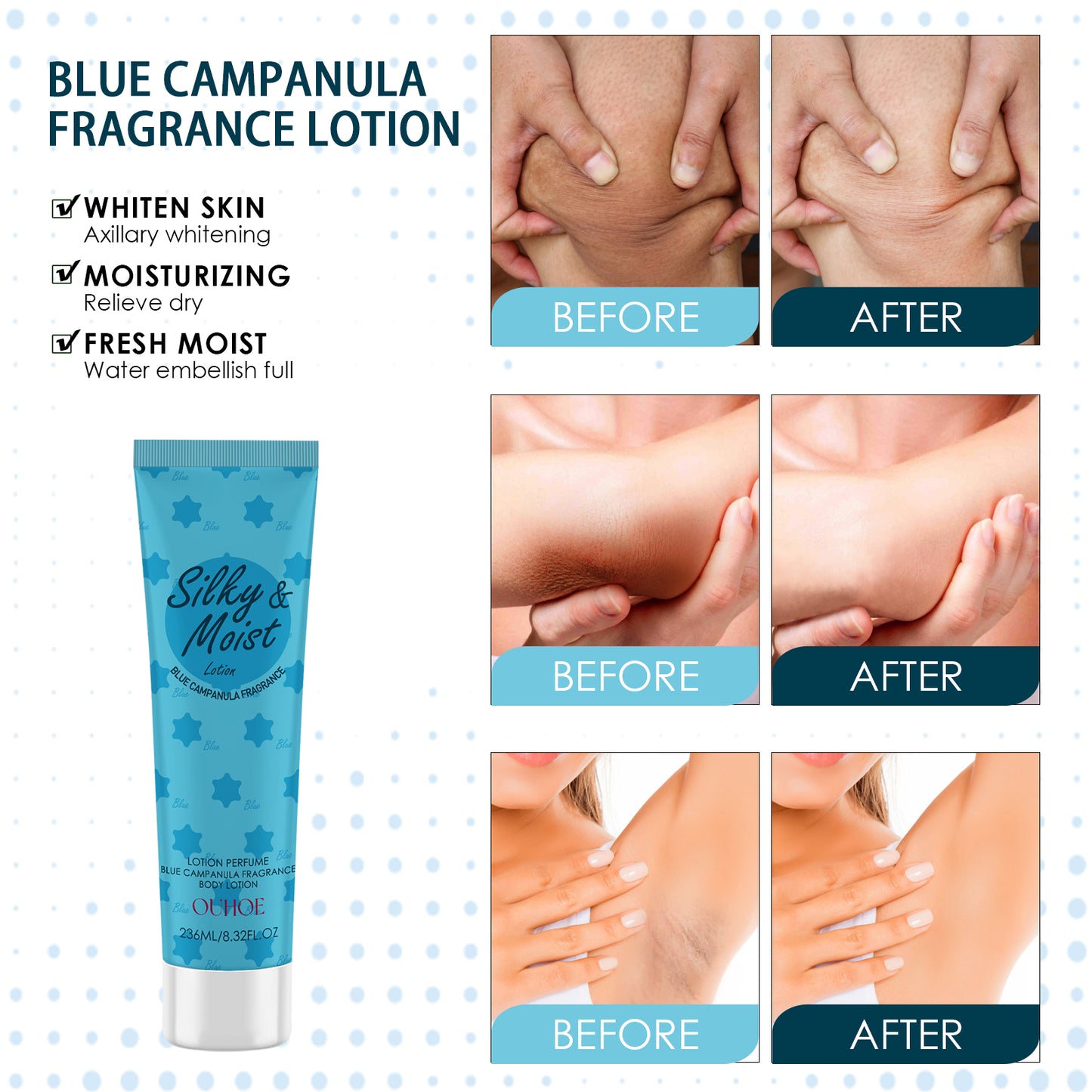 Skin Brightening Body Toner - Moisturizing Dark Spot Corrector for Body