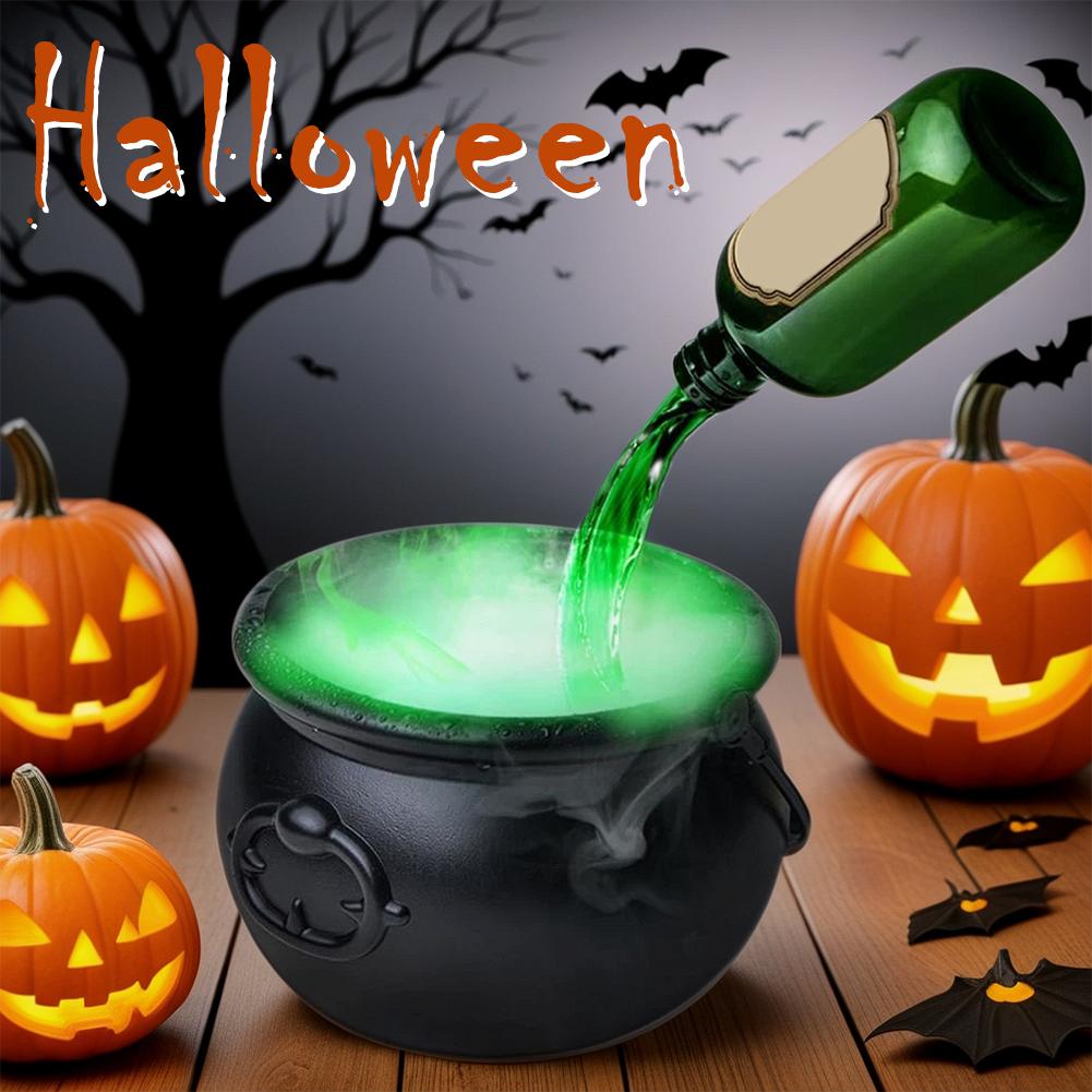 Halloween Magic Floating Bottle & Cauldron Decor Set - Indoor Ghost Props