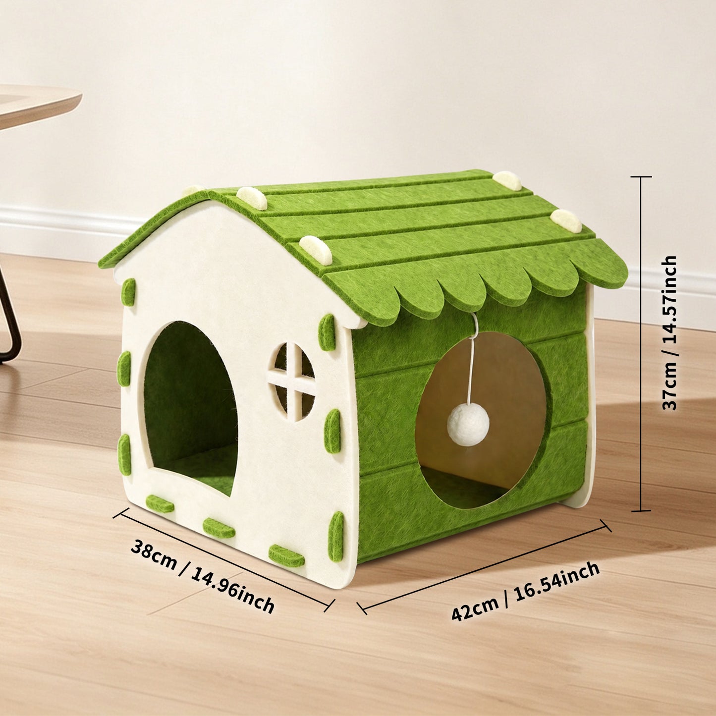 Green Cat House Pet Shelter with Self Pickup Option