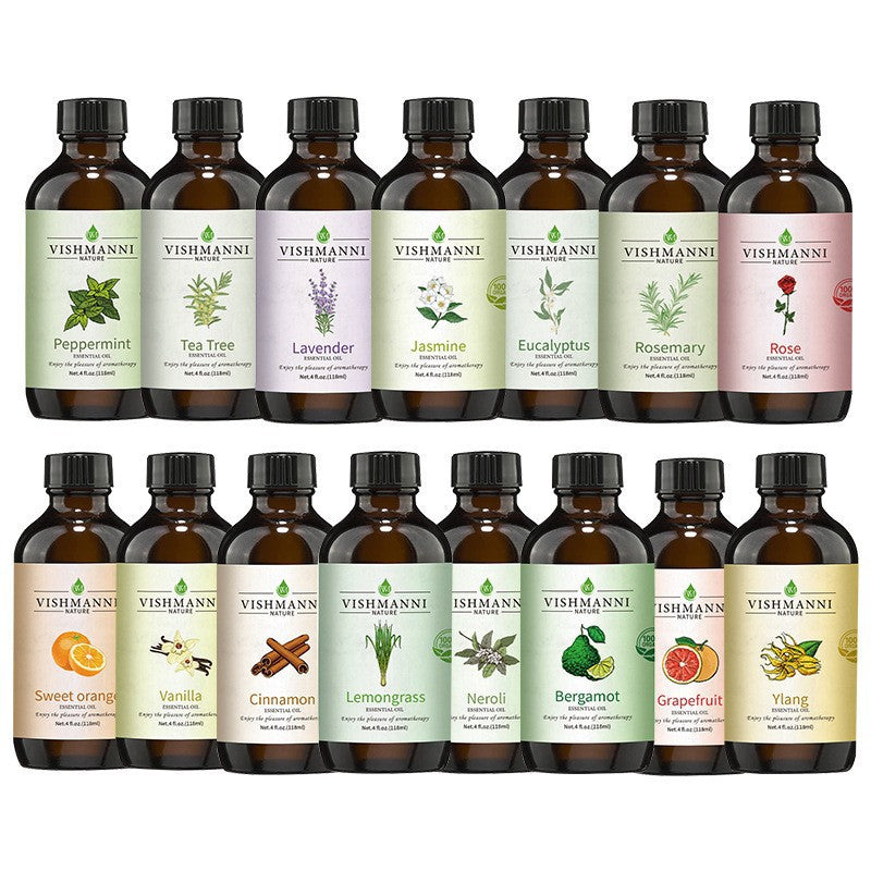 Multi-Variant Body Massage Oil - Rose Lavender Jasmine Aromatherapy 118ml