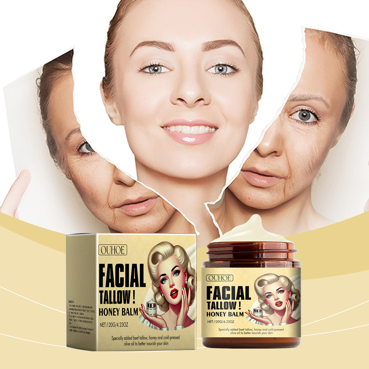 Tallow Honey Moisturizing Cream