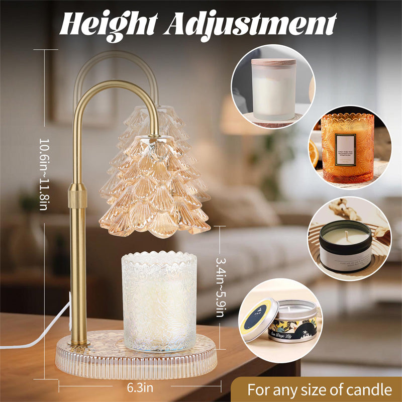 Candle Warmer Lamp with Timer & Dimmer - Adjustable Wax Melt Light