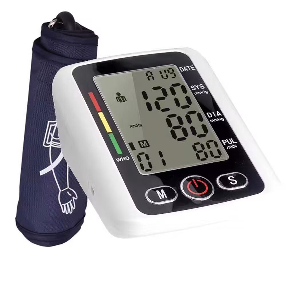 Automatic Upper Arm Blood Pressure Monitor with Voice and Memory