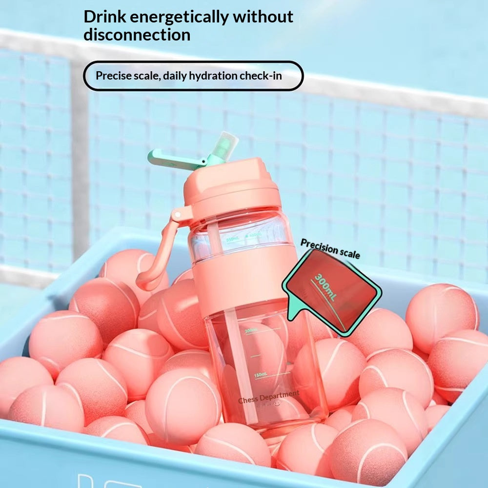 Portable Water Bottle for Kids & Women 850ml Sports Hydration with Straw