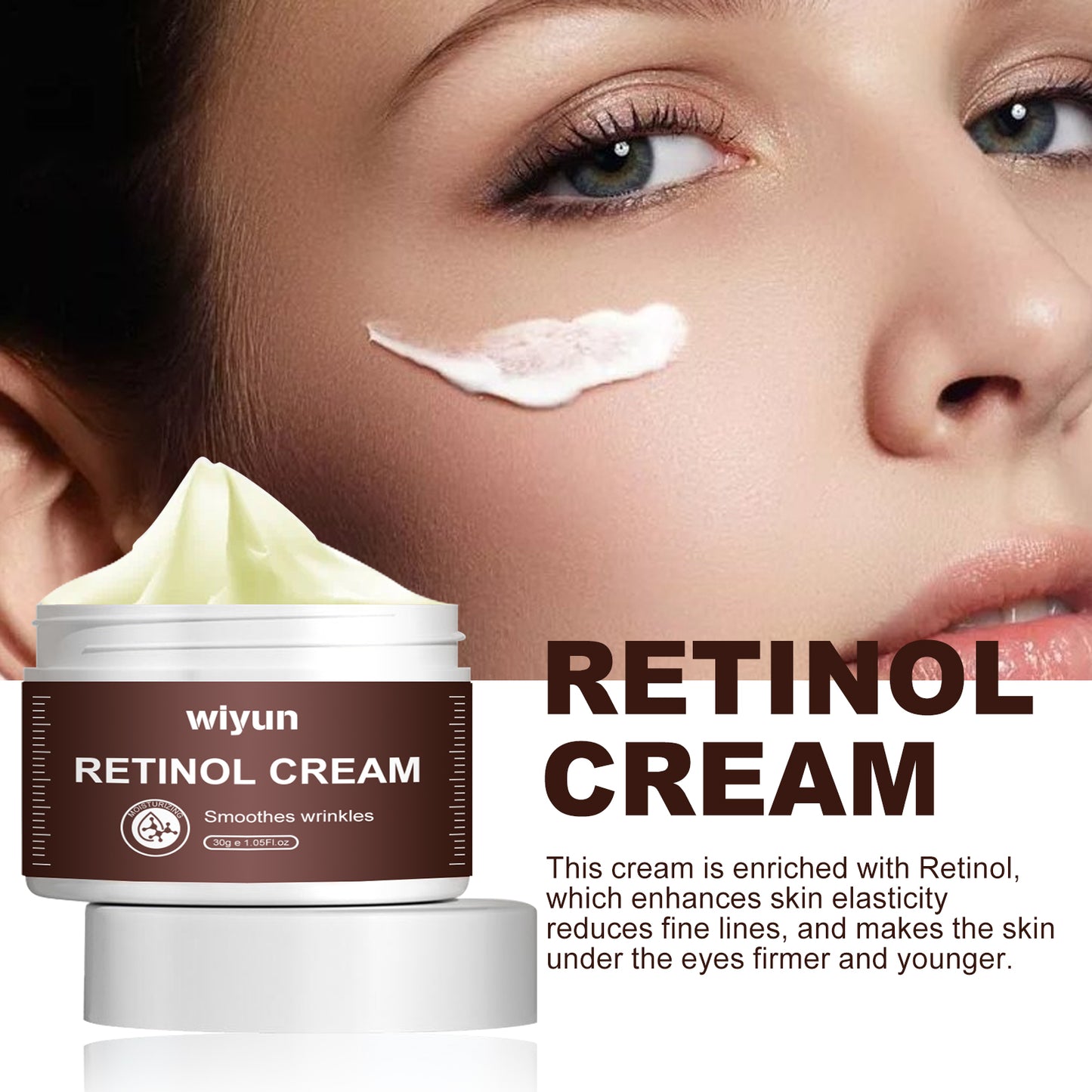 Retinol Eye Cream for Fine Lines and Firming - Moisturizing Anti-Wrinkle Eye Care