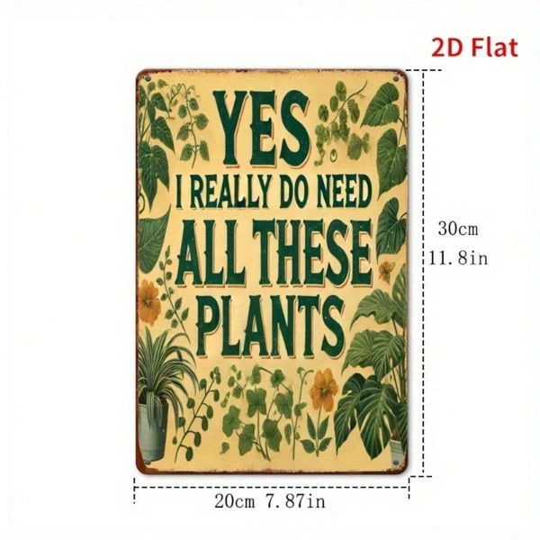Metal Tin Sign Wall Decoration - 20 cm x 20 cm