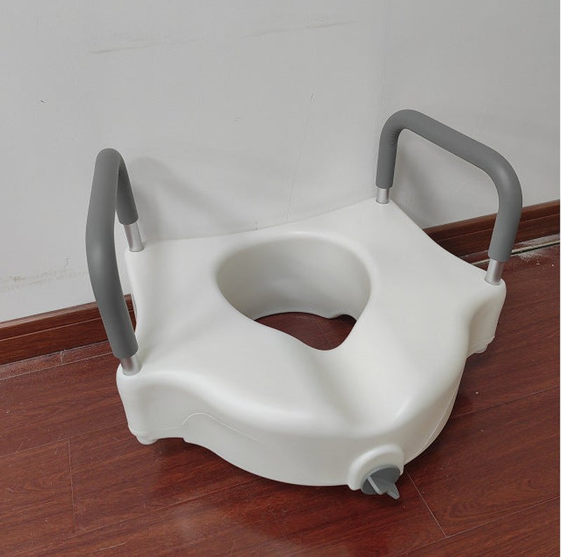 Adjustable Toilet Riser Seat Cushion for Elderly - Height-Adjustable