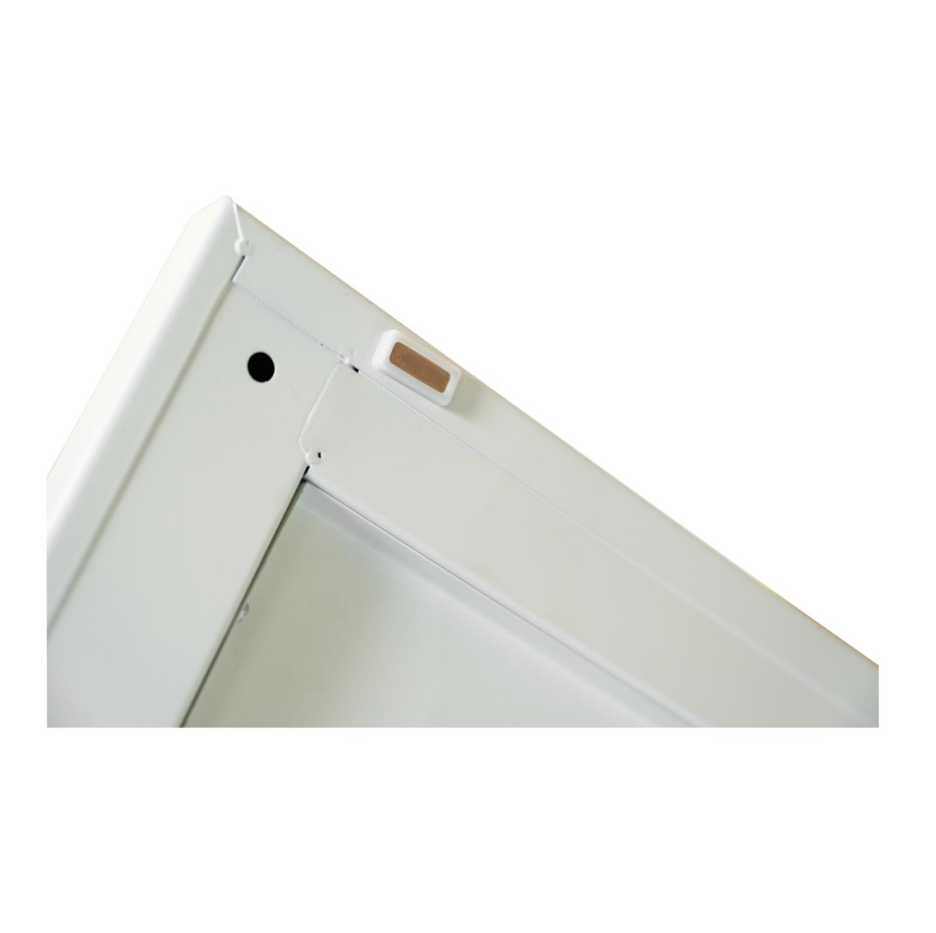 71-Inch Tall Metal Wardrobe Cabinet with 2 Drawers - White