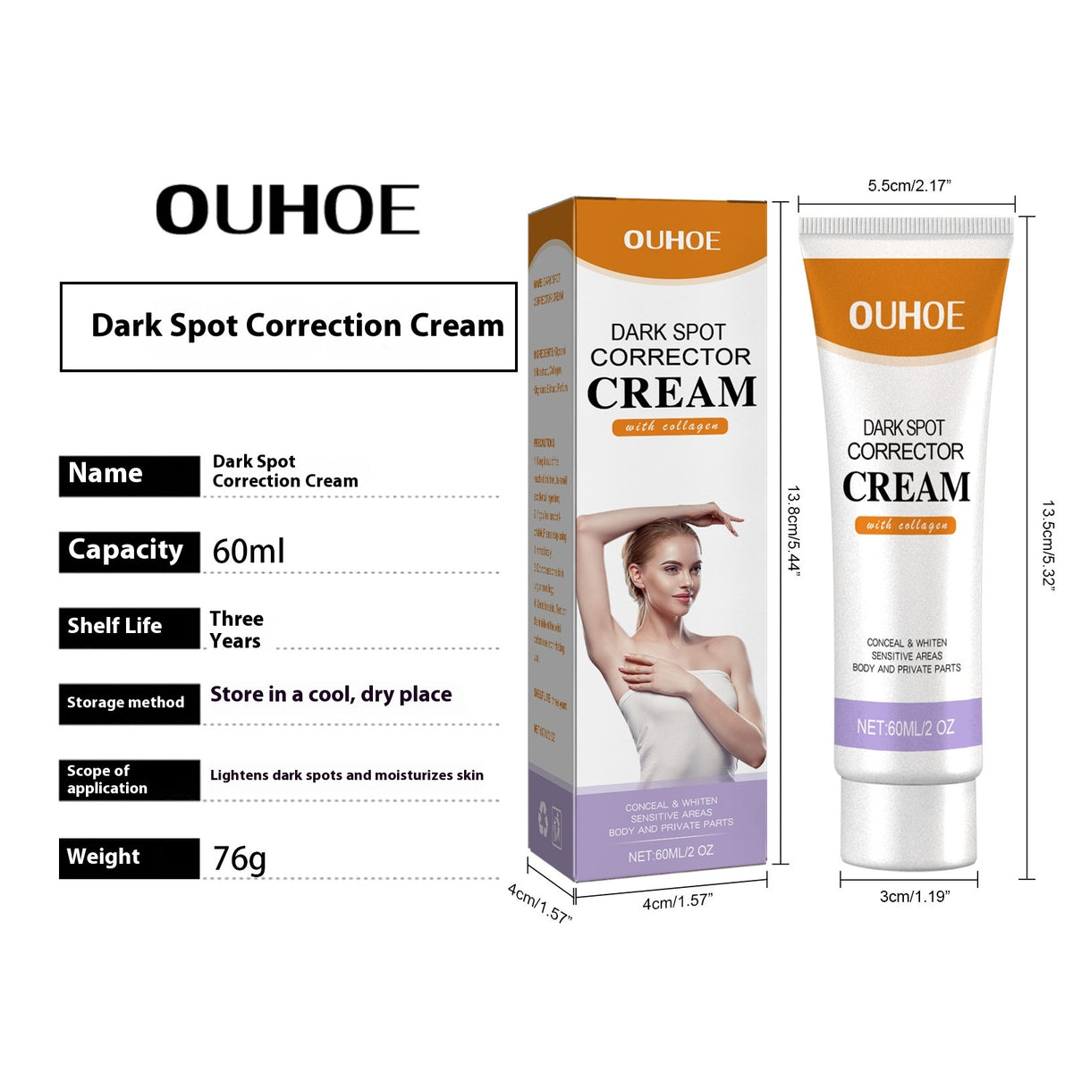 Black Spot Fade Cream 60ml – Brighten Skin