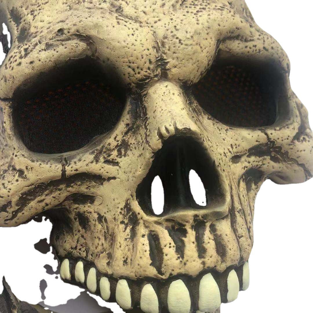 White Latex Horror Skull Mask