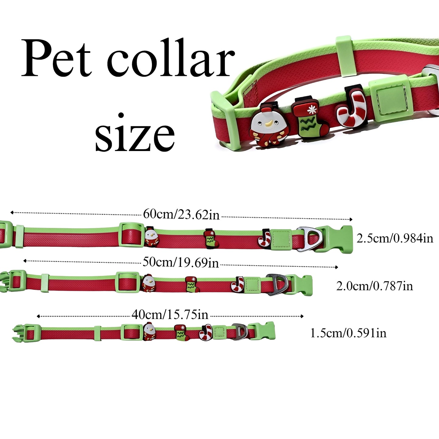Dual-Color Embossed Pet Leash Set with DIY Accessories - Waterproof & Durable